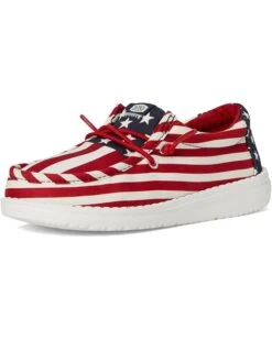 Hey Dude Kids Wally Americana (Little Kid/Big Kid) | Sneakers & Athletic Shoes -Hey Dude Shop 71 O4vIAPZL. AC SR736920