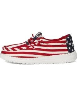 Hey Dude Kids Wally Americana (Little Kid/Big Kid) | Sneakers & Athletic Shoes -Hey Dude Shop 71sSdHysylL. AC SR736920