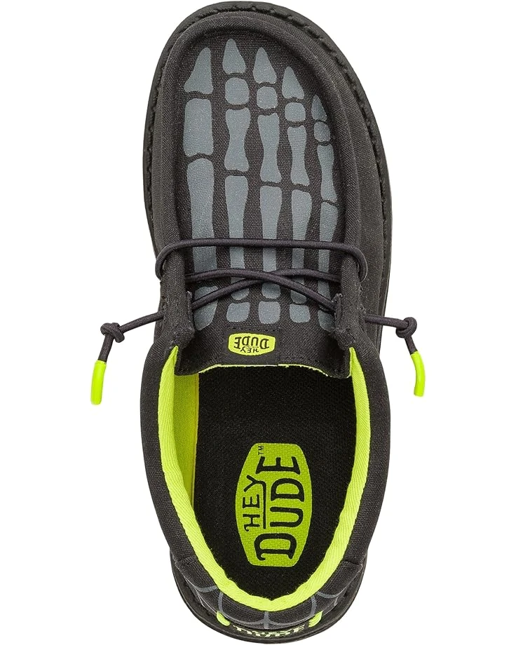 Hey Dude Kids Wally Y Skeleton Feet (Little Kid/Big Kid) | Sneakers & Athletic Shoes 2 Hey Dude Kids Wally Y Skeleton Feet (Little Kid/Big Kid) | Sneakers & Athletic Shoes - Image 2